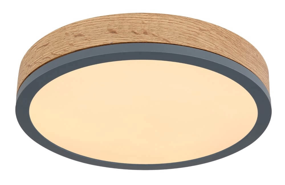 Wooden led ceiling light Doro Ø 30cm