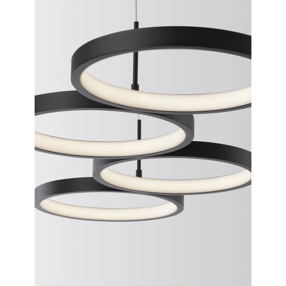 Modern pendant lamp Magnus black 84cm Lyora 5212017433183