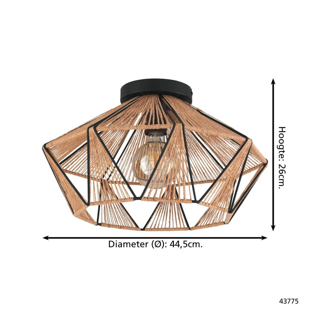 Country ceiling lamp Adwickle Eglo 9002759437756