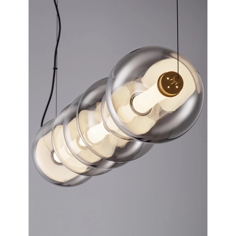 Pendant lamp Bally Smoke glass horizontal Lyora 5212017449184