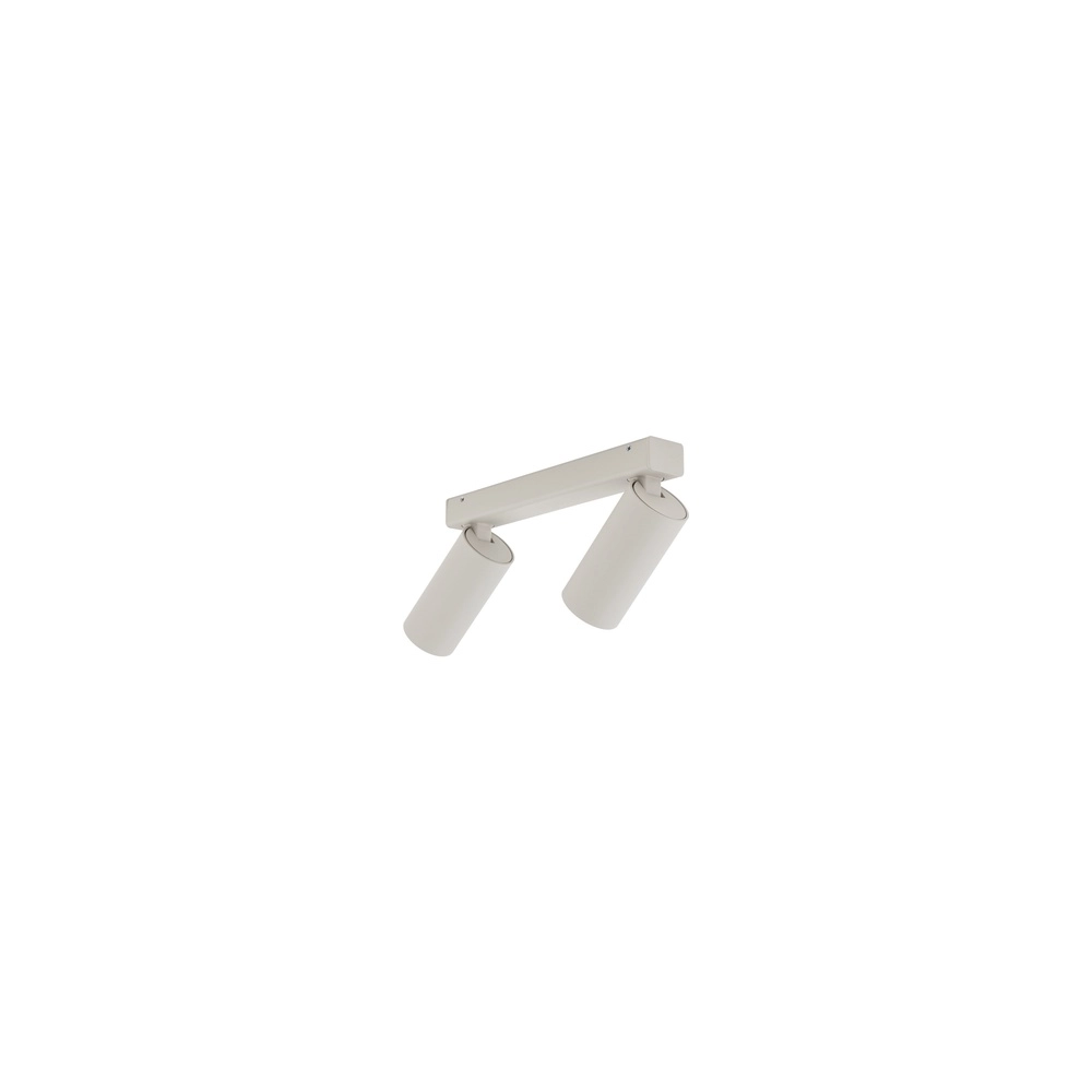 Surface-mounted spot 2x GU10 Fourty light grey Lyora 5903139114370