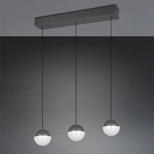 3-light pendant lamp Senta anthracite Trio 4017807697858