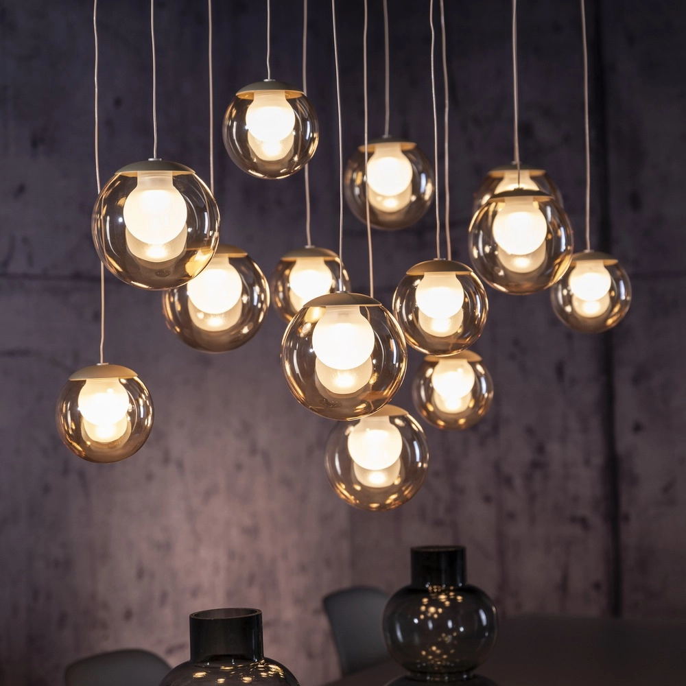 13-light pendant lamp Pure Popup Bronce Paul Neuhaus 4012248398319