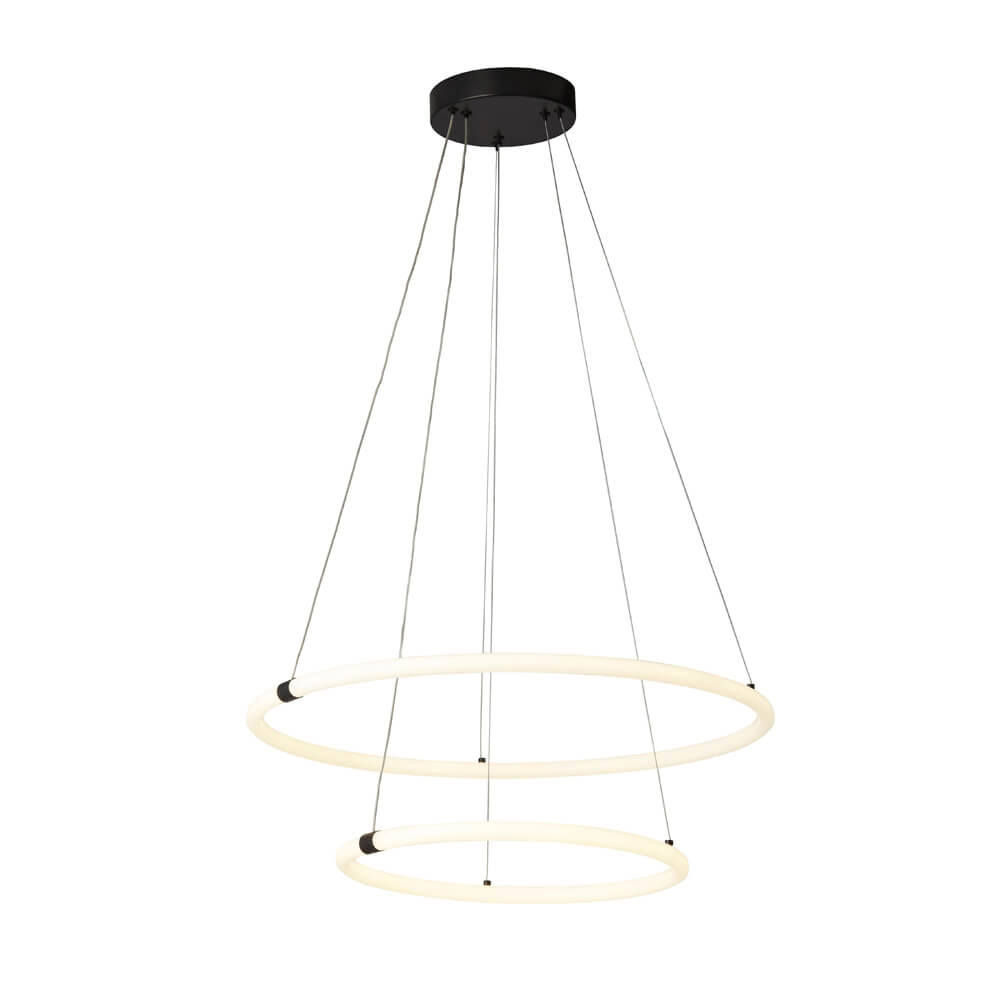 Pendant lamp Revolve Vide 2-ring black