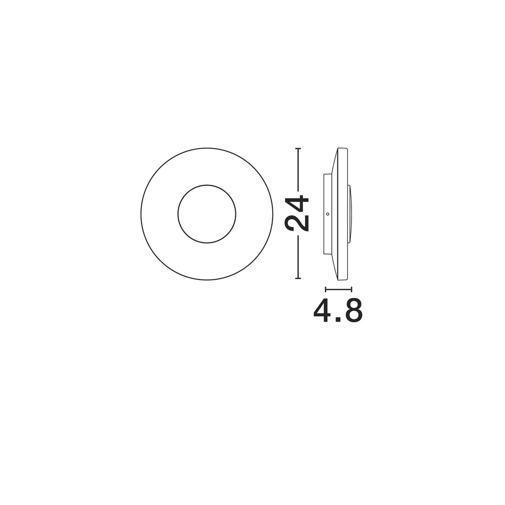 Round wall lamp Cico white Lyora 5212017478993