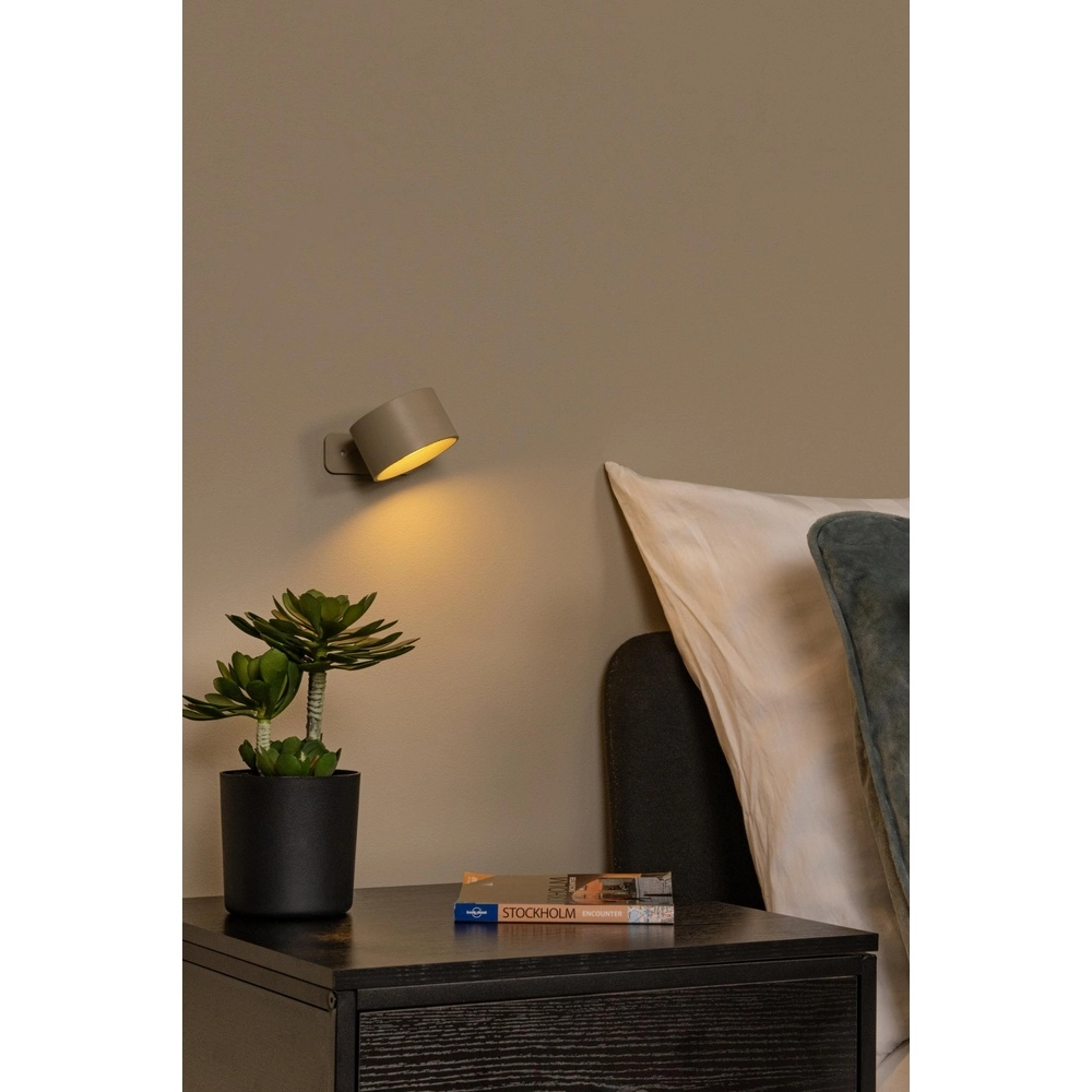 Rechargeable desk lamp Jolan taupe Lucide 5411212461100