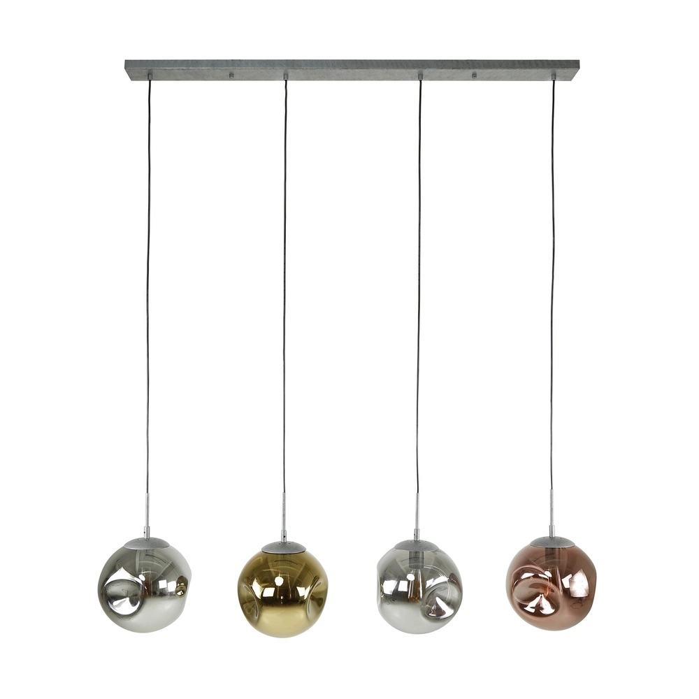 Glass pendant lamp Stellar 4-lights - Ø 25cm Lyora 8716803511668
