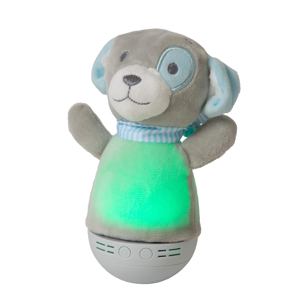 Night light Dolly Battery operated with music function - grey Lucide 5411212771469
