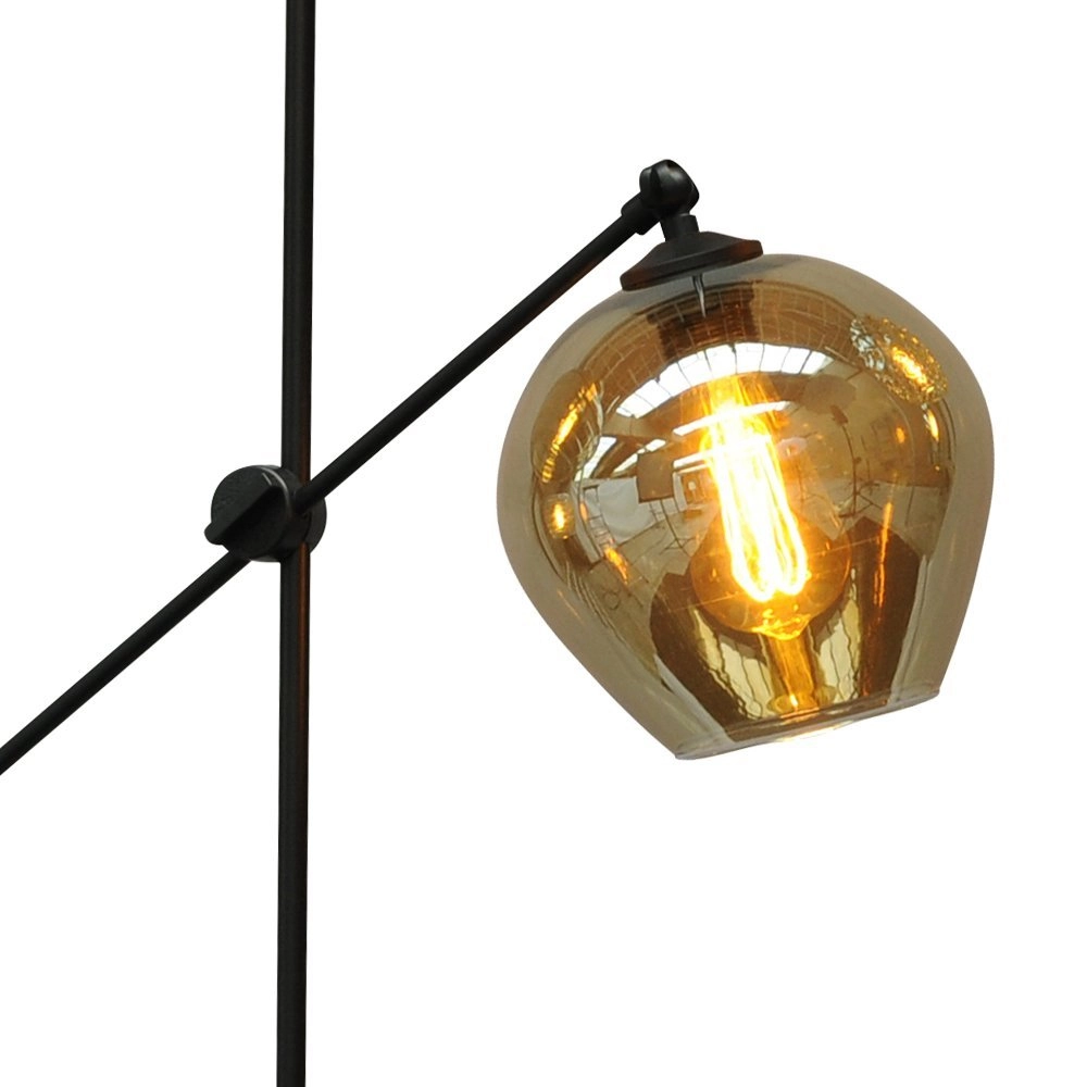 Adjustable floor lamp Quinto Smoke with smoke glass Masterlight 8718121220055