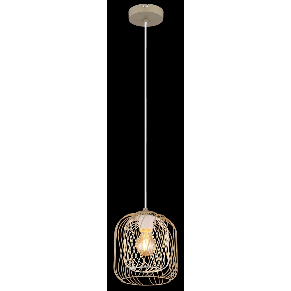 Pendant lamp Dichti sand brown Globo 9007371531349