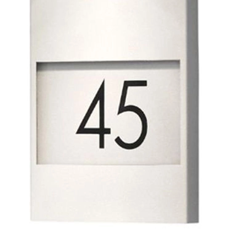 Wall spotlight Modena Adress grey with house number KonstSmide 7318307655308