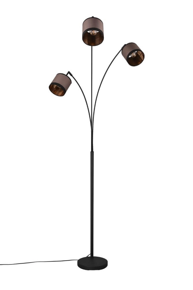 Standing lamp Davos taupe 3-light Trio 4017807574364