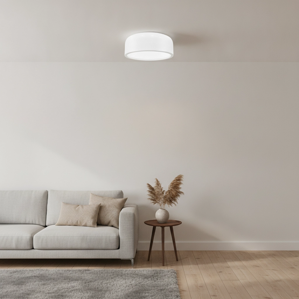 Design ceiling lamp Perleto white Ø 35cm