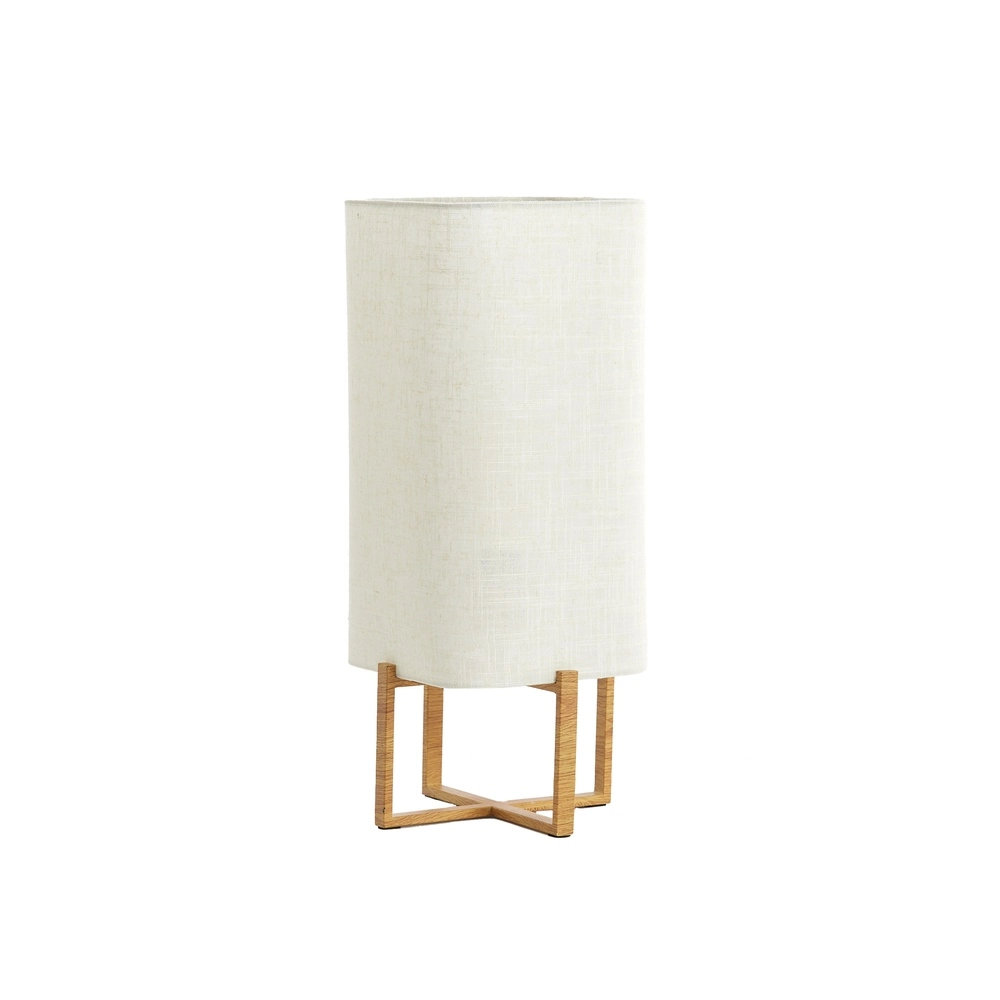 Table lamp Wyn 50.5cm - cream rope with wood look Light & Living 8717807792572
