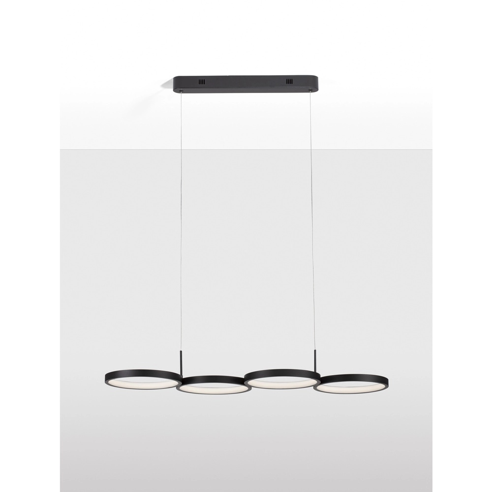 Modern pendant lamp Magnus black 84cm