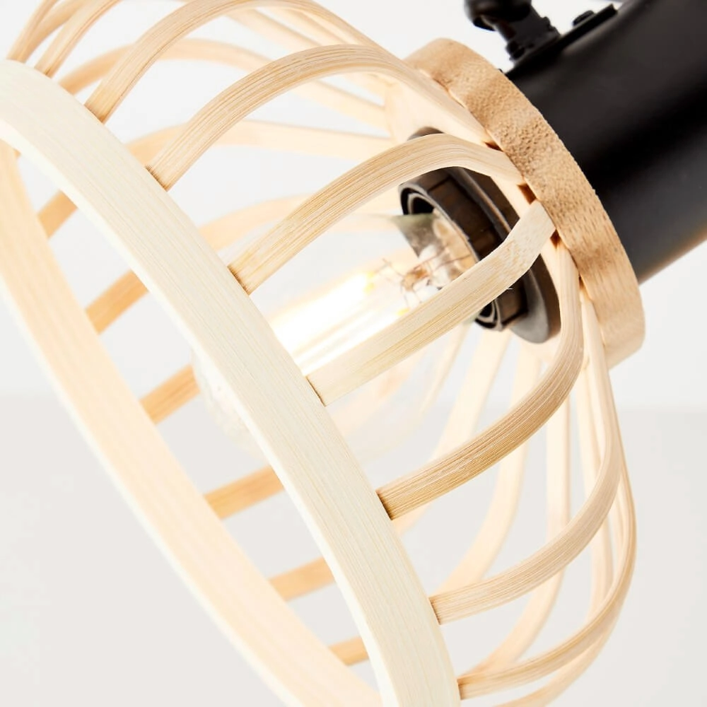 Wooden ceiling lamp Norah 4-light Brilliant 4004353409547