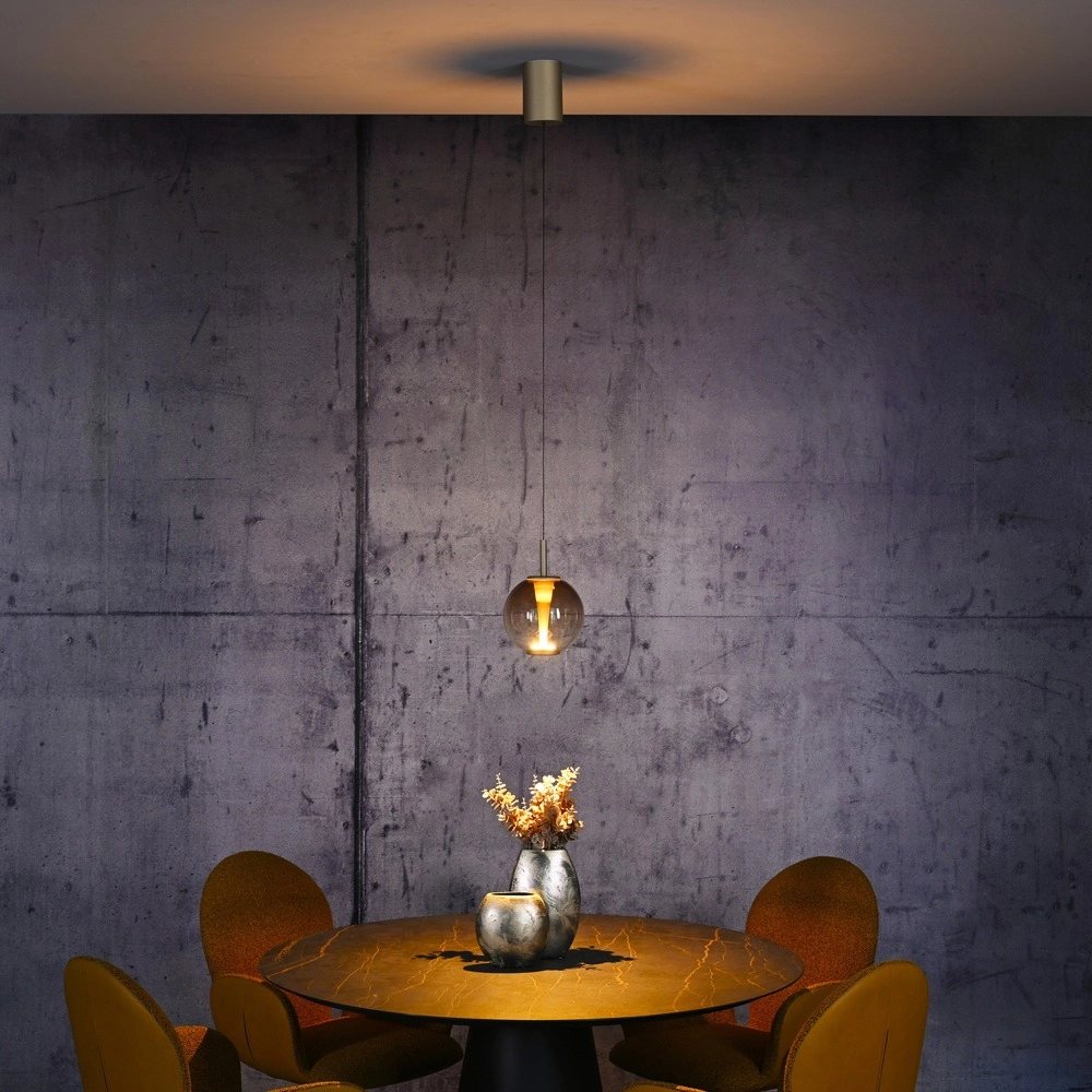 Led pendant light Pure Infinity with amber glass - Ø 18cm Paul Neuhaus 4012248399040