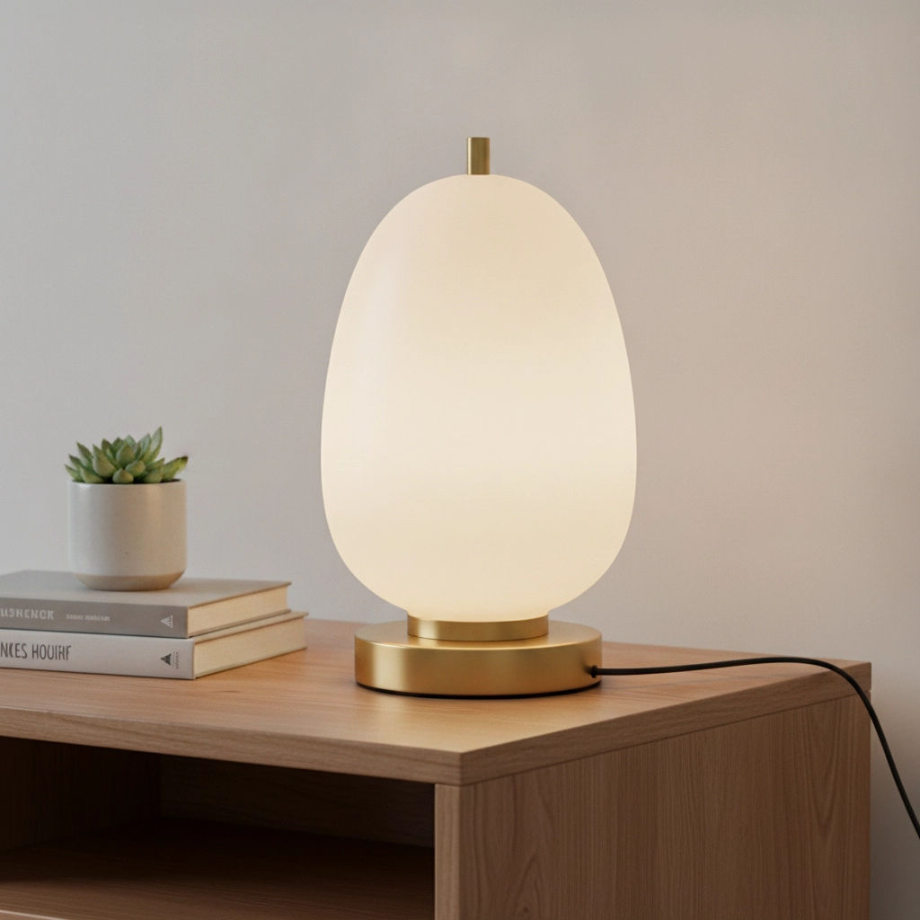 Table lamp Lato Gold with white