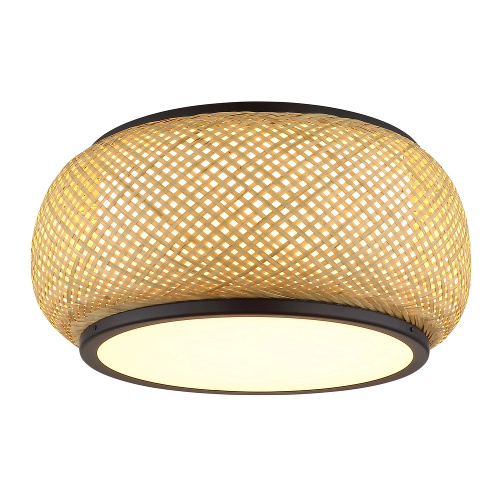 Ceiling lamp Bambora with bamboo Ø 38cm Globo 9007371575794