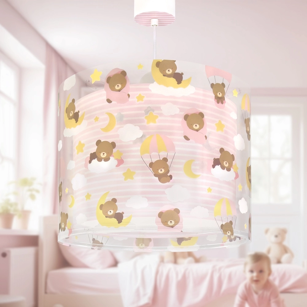 Children's room pendant lamp Baby Teddy pink Dalber 8420406002651
