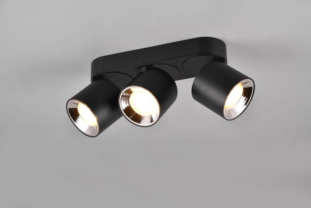 Ceiling light Guayana 3-light black Trio 4017807573992