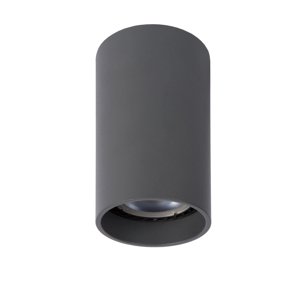 Sleek surface-mounted spot Delto grey Ø 5.5cm incl light source