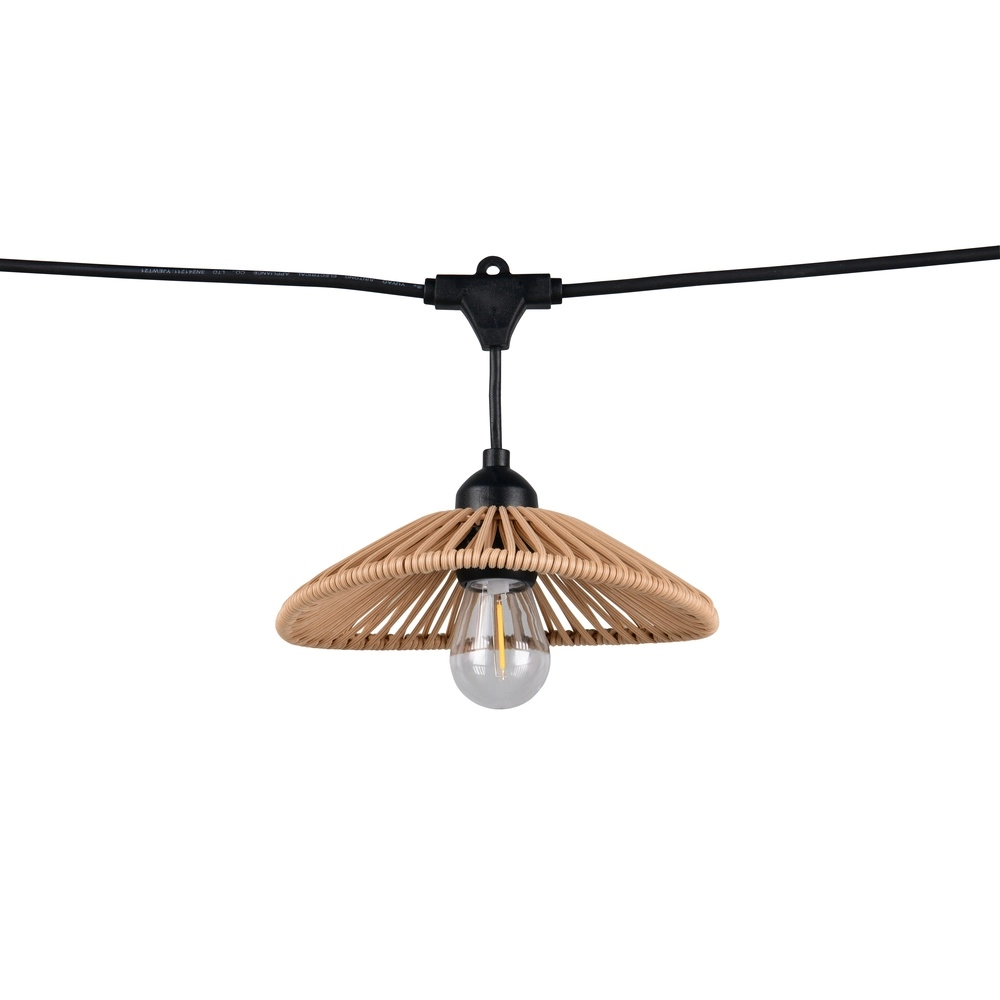 String lights Chain black with brown 600cm Trio 4017807697612