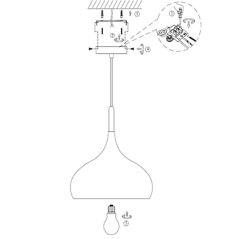 Pendant lamp Mexlite 33 Steinhauer 8712746104332