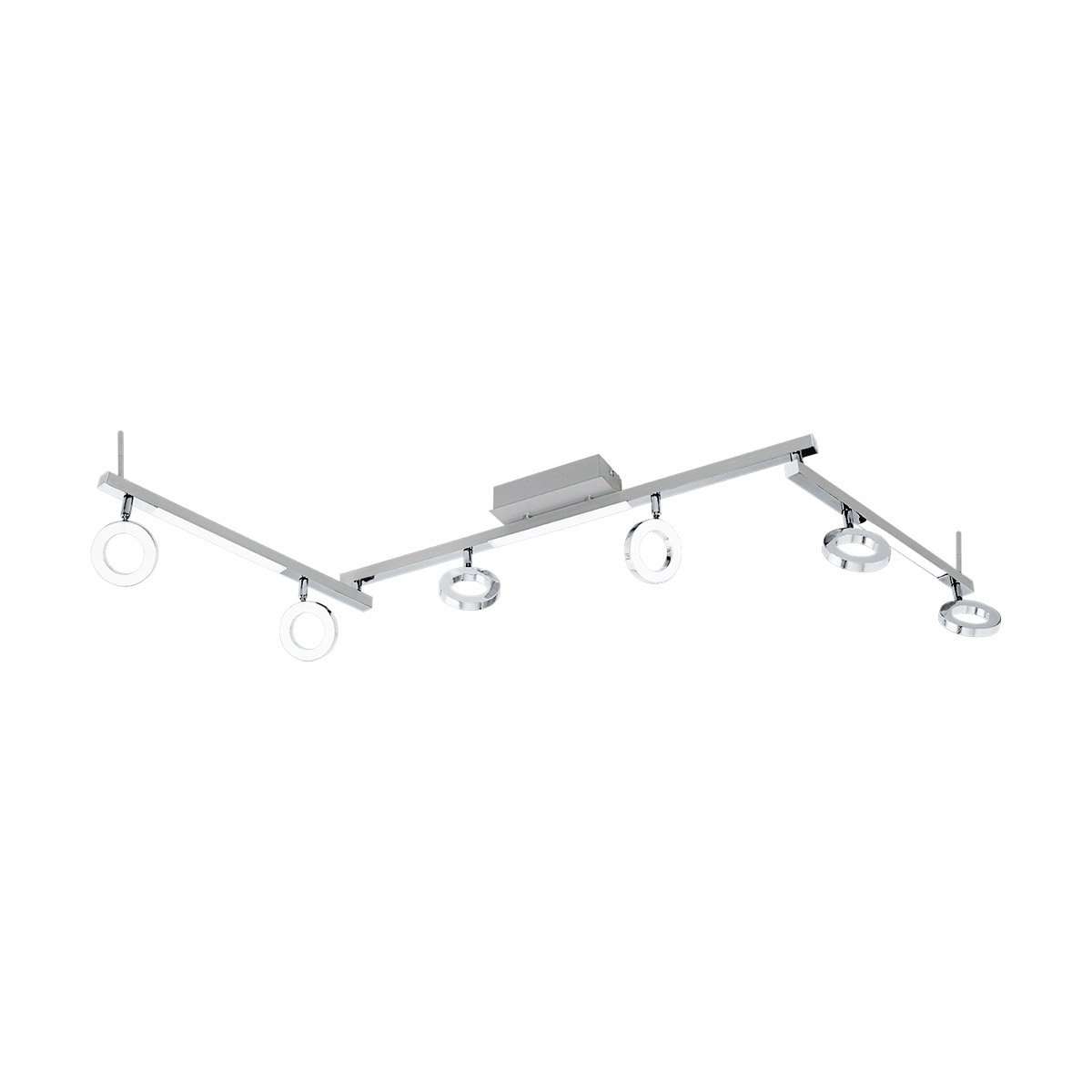 LED spot Cardillio 1 6-light metallic gray