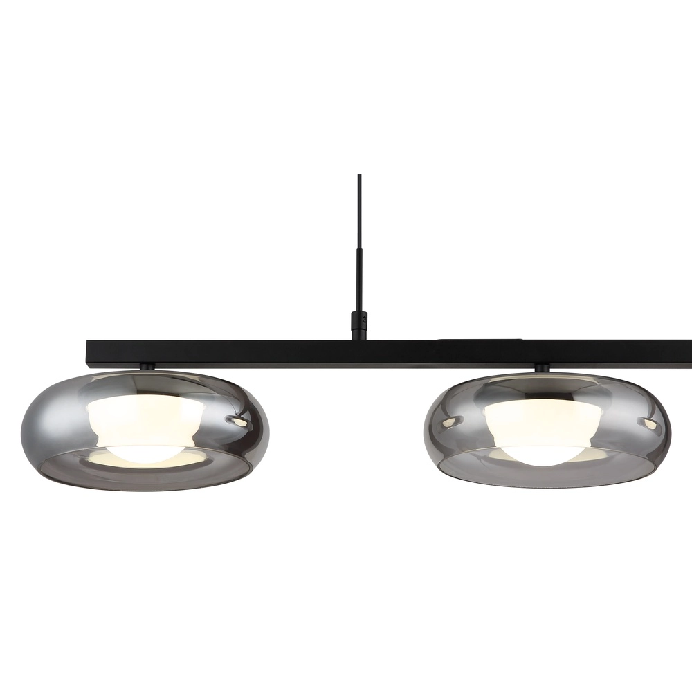 Design pendant lamp Carlene 3-light black Globo 9007371566181