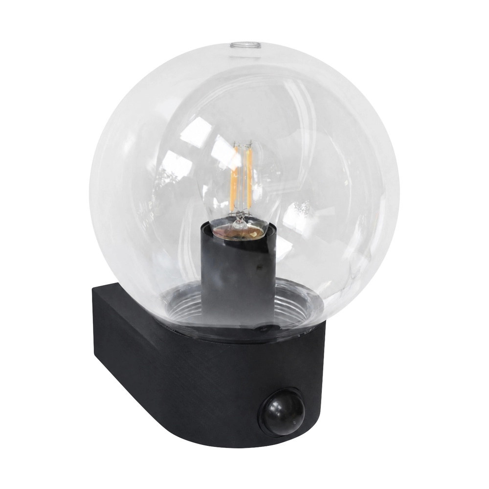 Wall lamp bulb Marina Black with sensor Searchlight 5,05342E+12