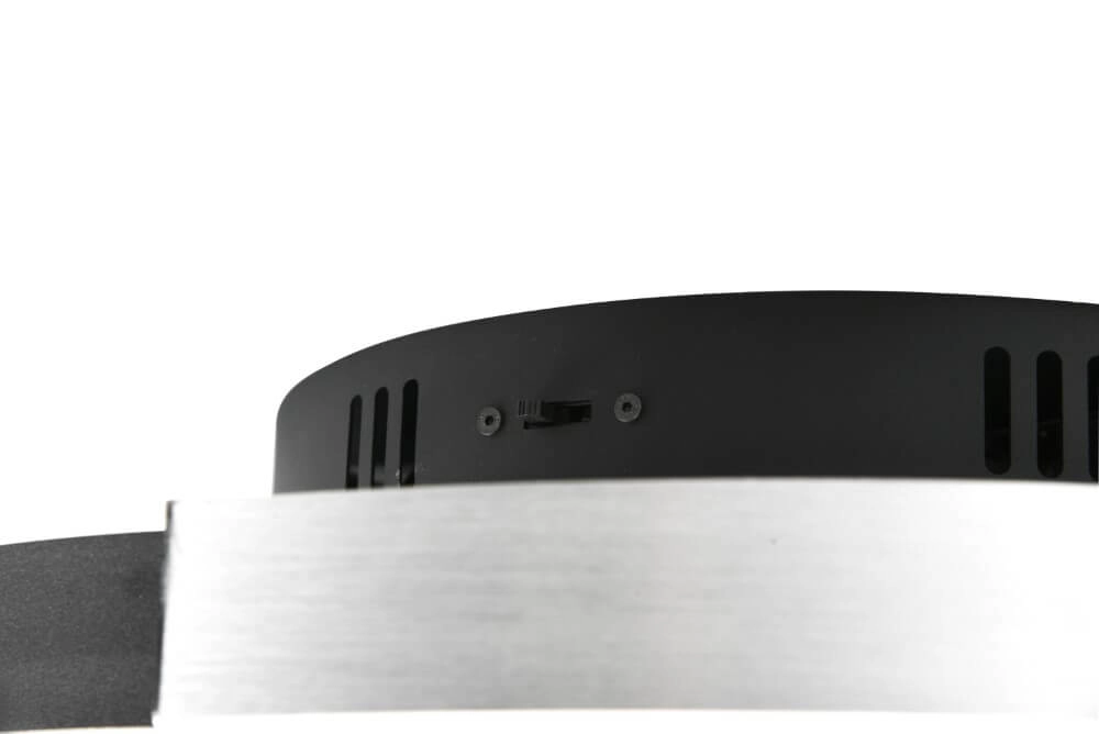 Dimmable ceiling lamp Caya metal with black Trio 4017807541939