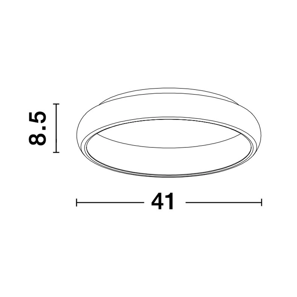 Ceiling lamp Albi black Ø 41cm Lyora 5212017419514