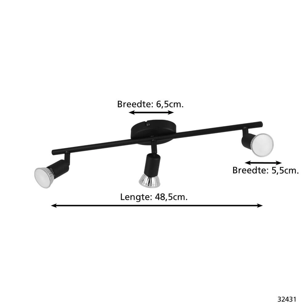 3-light surface-mounted spotlight Buzz-Led Eglo 9002759324315