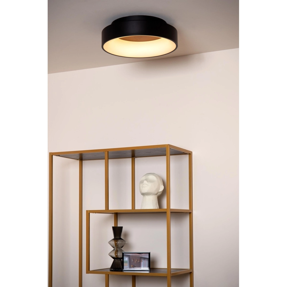 Ceiling lamp Mirage Ø 38cm black Lucide 5411212361202