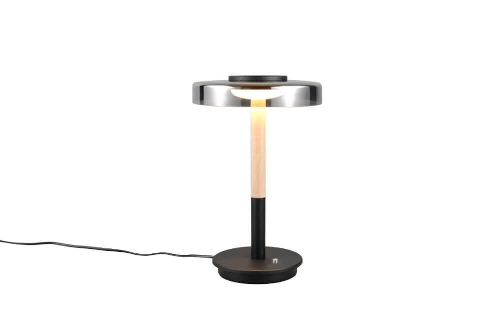 Led table lamp Celeste smoke glass