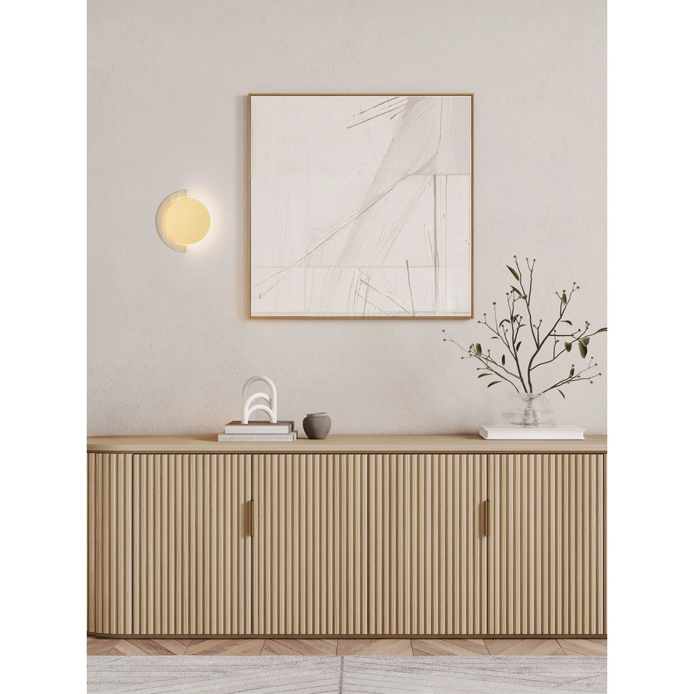 Design wall lamp Molli travertine Ø 17cm
