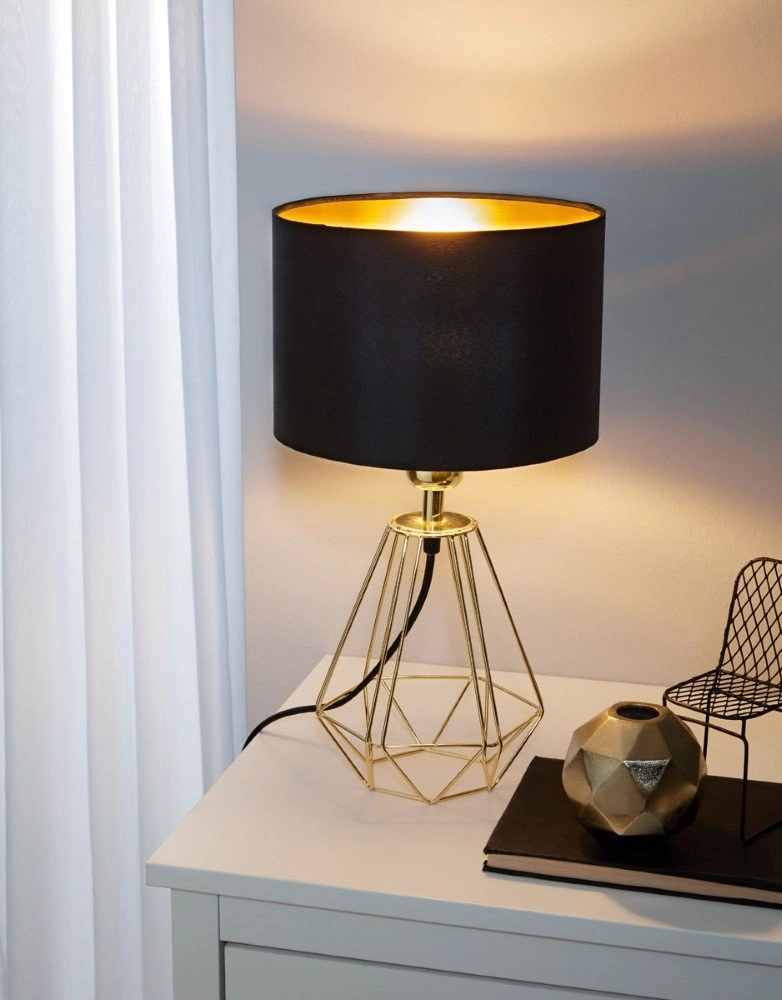 Table lamp Carlton 2 gold with black Eglo 9002759957889