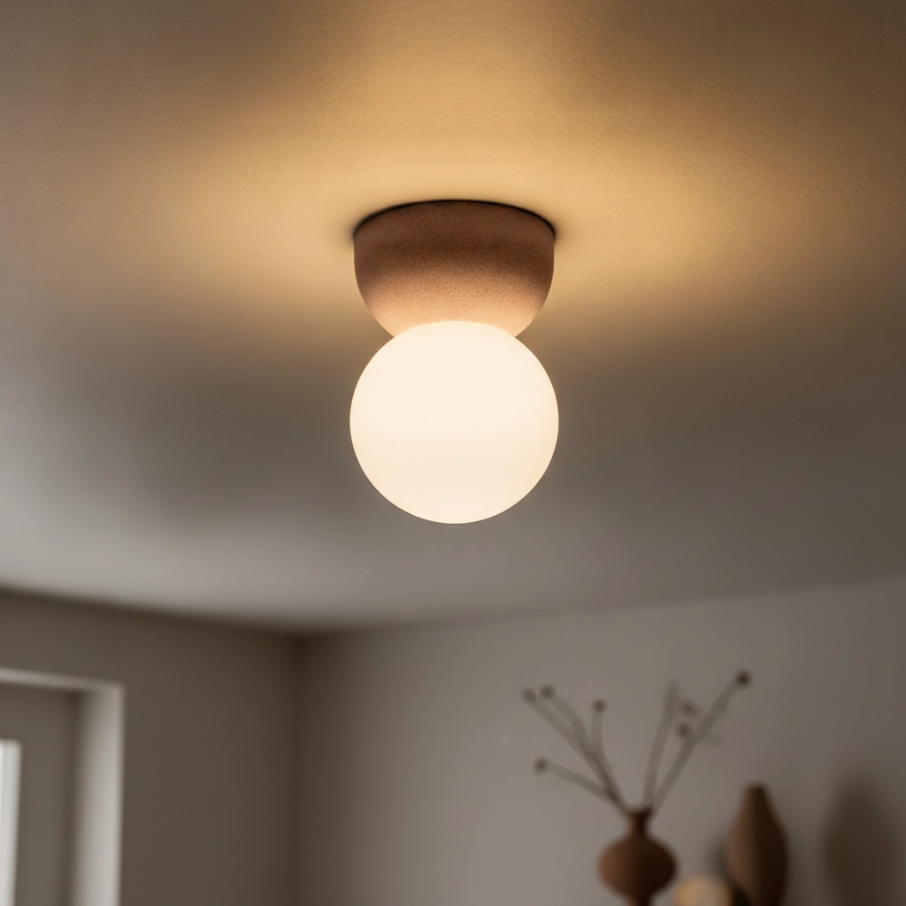 Ceiling lamp Zero Red with white