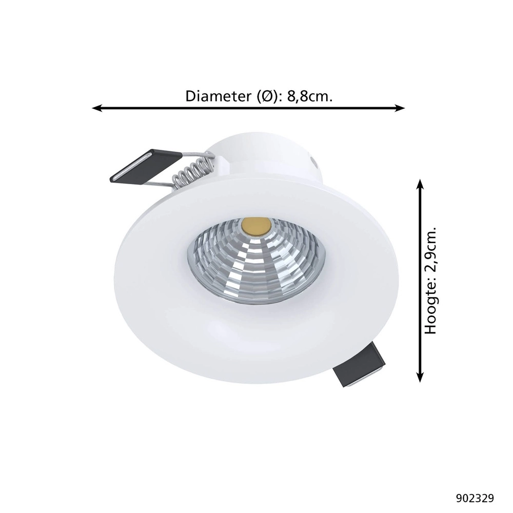 Recessed spotlight Saliceto white Eglo 9008606358816