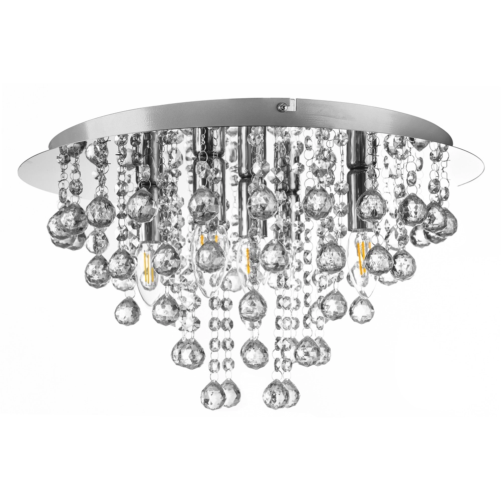 Ceiling chandelier London chrome Ø 46cm