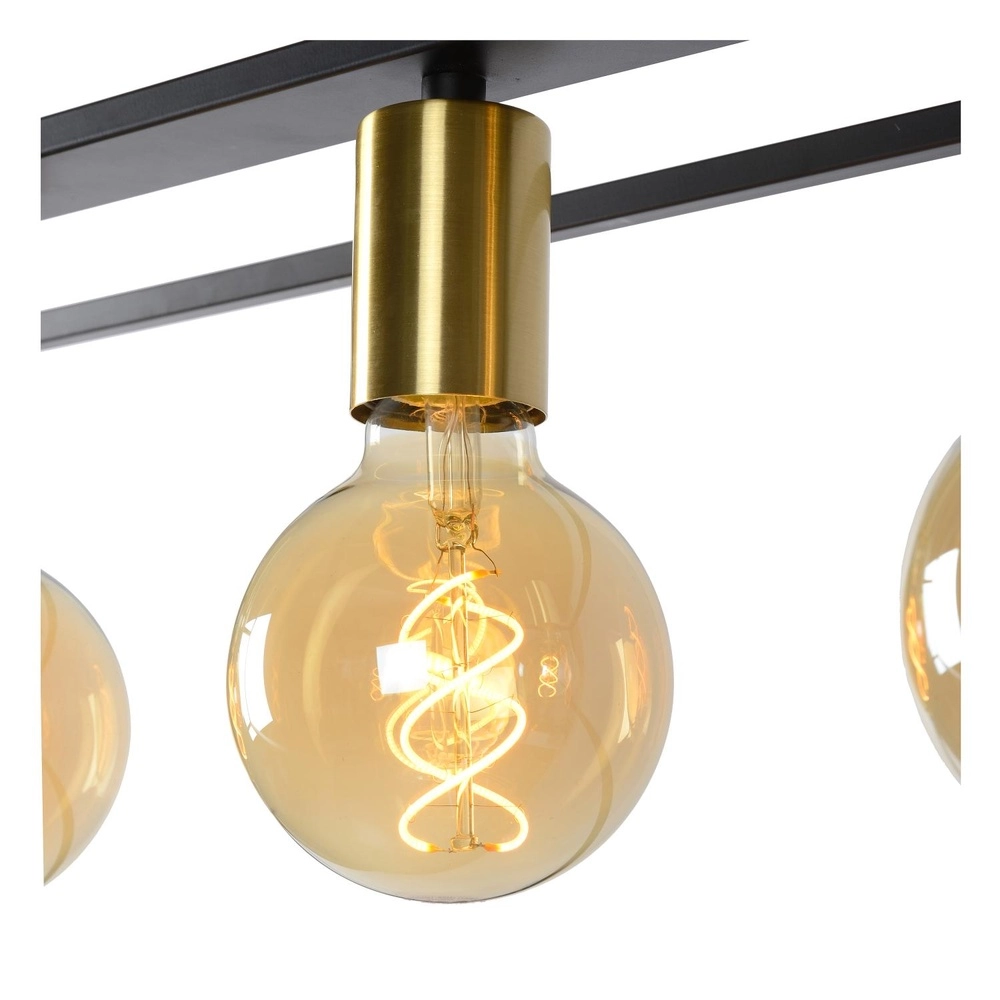 Pendant lamp Ruben 4-light black Lucide 5411212000163