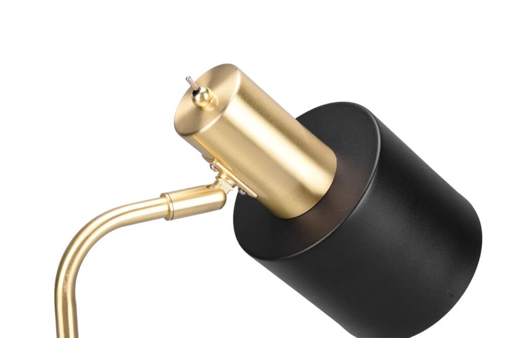 Design reading lamp Adam Black with gold Trio 4017807539233