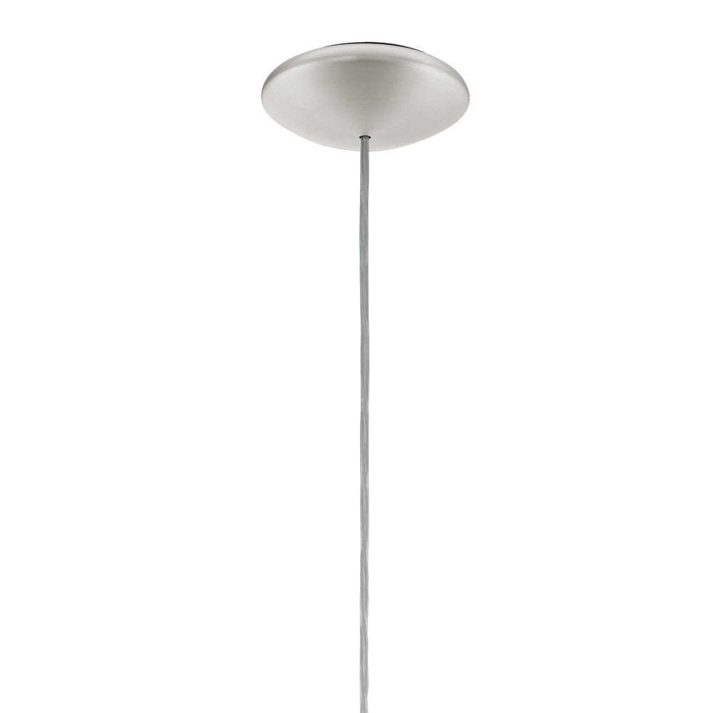 Pendant lamp Sabinar 40cm stainless steel with wood brown Eglo 9008606300013