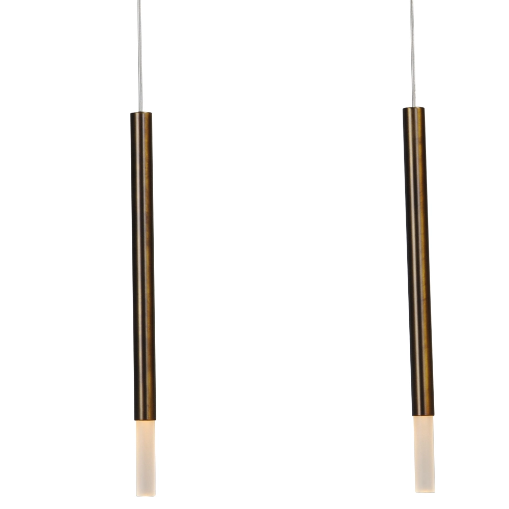 Black dining table hanging lamp Flute 4-light gold cylinder Masterlight 8718121209432