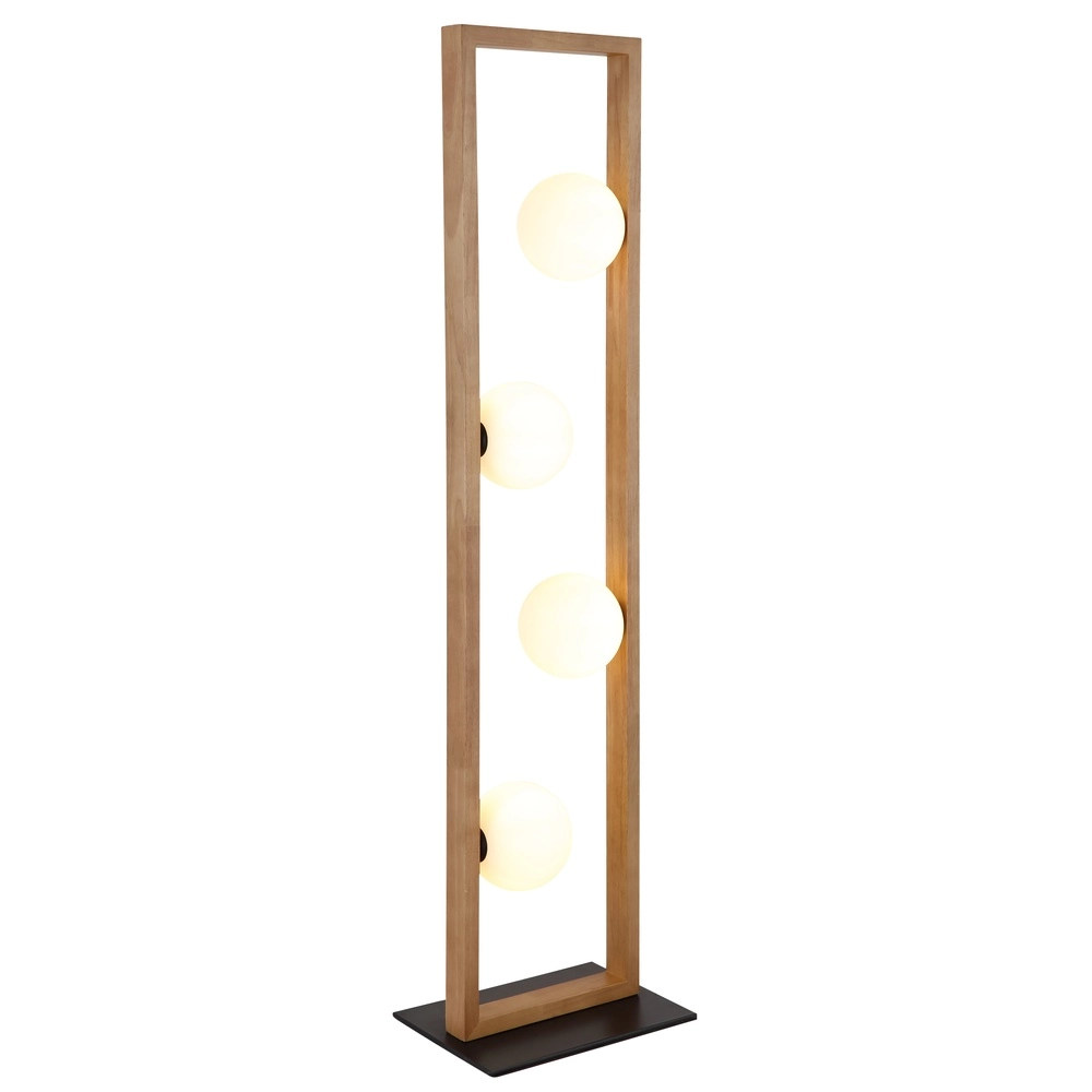 Design floor lamp Nanda wood