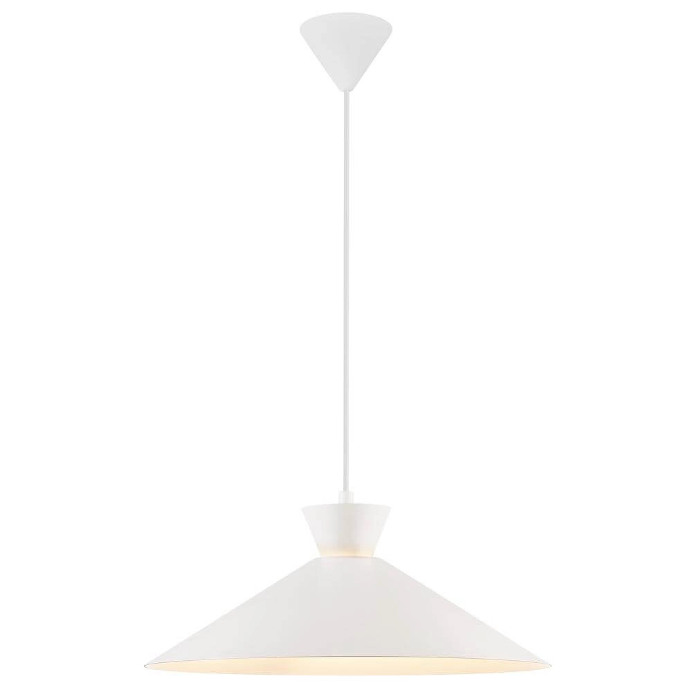 Sleek pendant lamp Dial white Ø 45cm