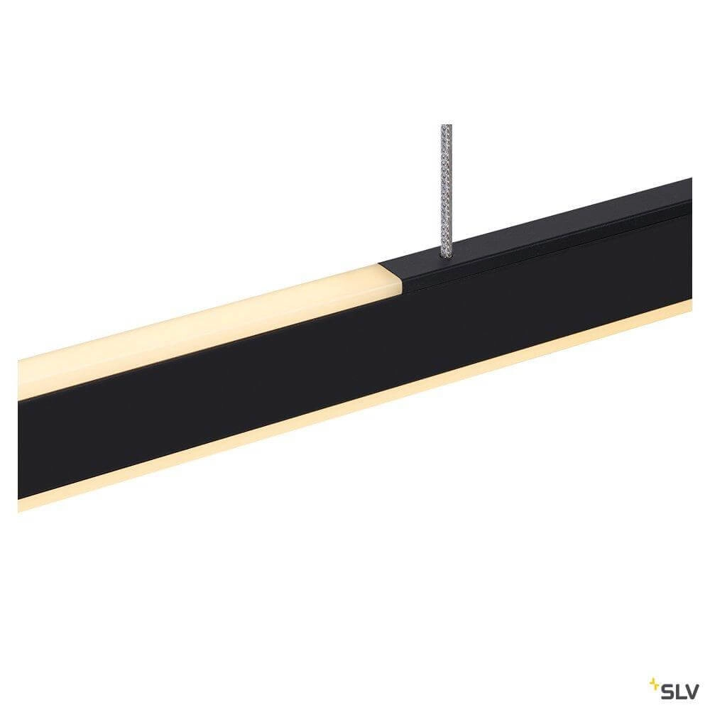 Black pendant lamp One Linear 2x10w - 104cm SLV 4024163262682