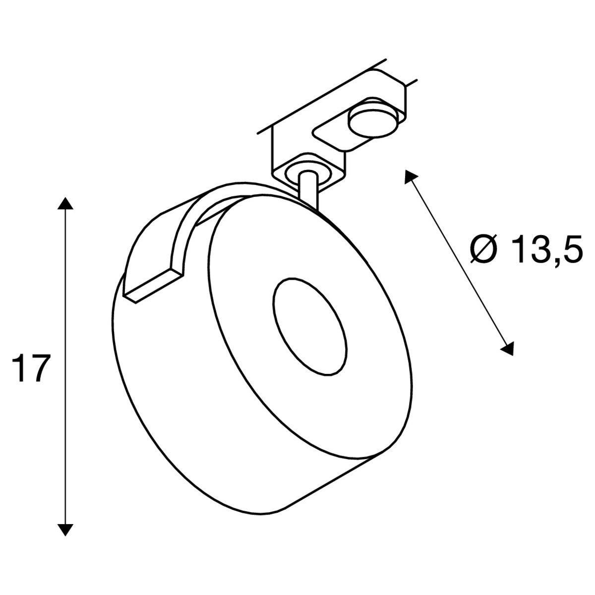 Rail spot Kalu Led 3-phase white SLV 4024163138901