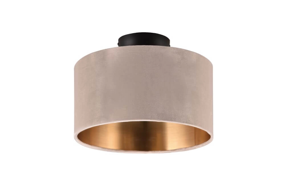 Ceiling light Julieta velvet hood